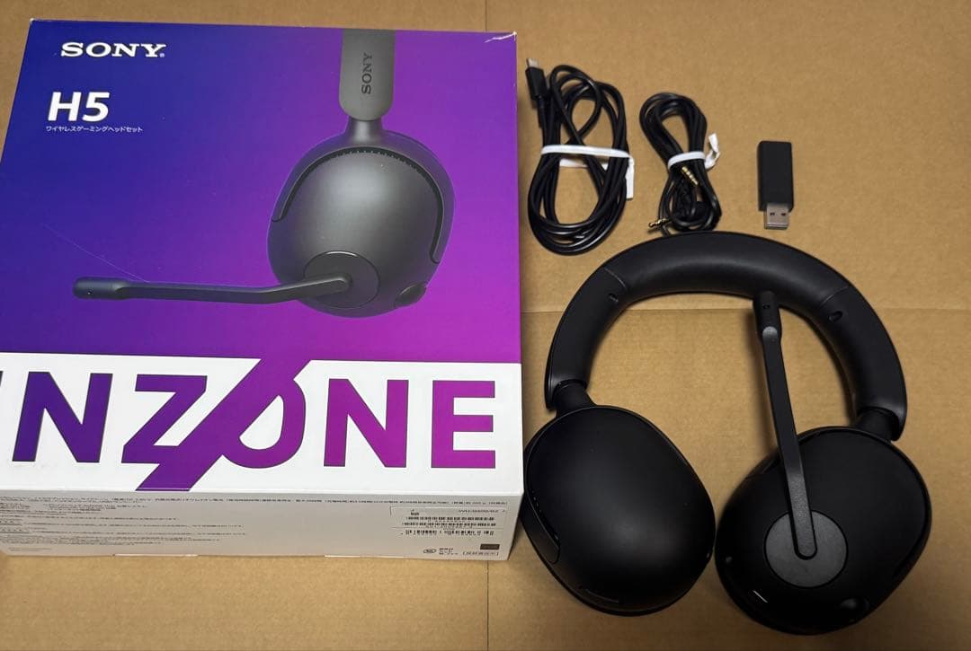SONY INZONE H5 WH-G500　ゲーミングヘッドセット ブラック