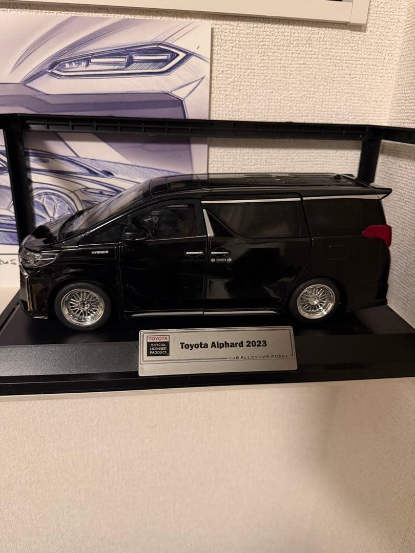 値下げ不可トヨタ アルファード 2023 ミニカー　1/18
