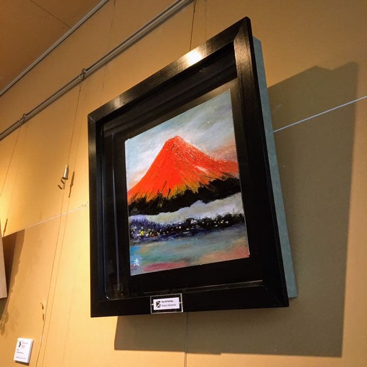 赤富士　額装　3号