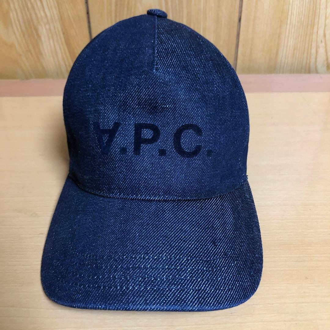 A.P.C. ダークブルー ベースボールキャップ60サイズ