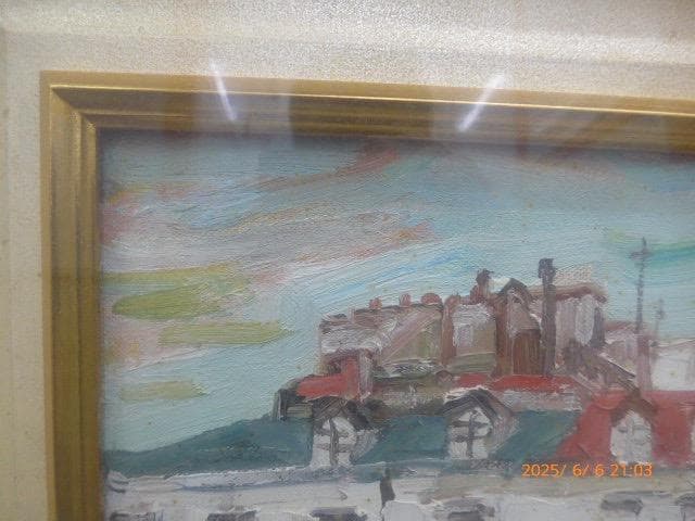 水野一好の10号の油絵「パリ風景」です。