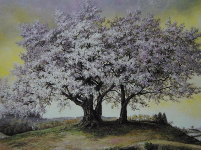 杉本秀子、【春栄】、希少画集画より、状態良好、新品高級額装付