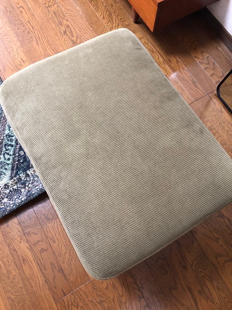 unico GREIG カバーリングオットマン オリーブグリーン