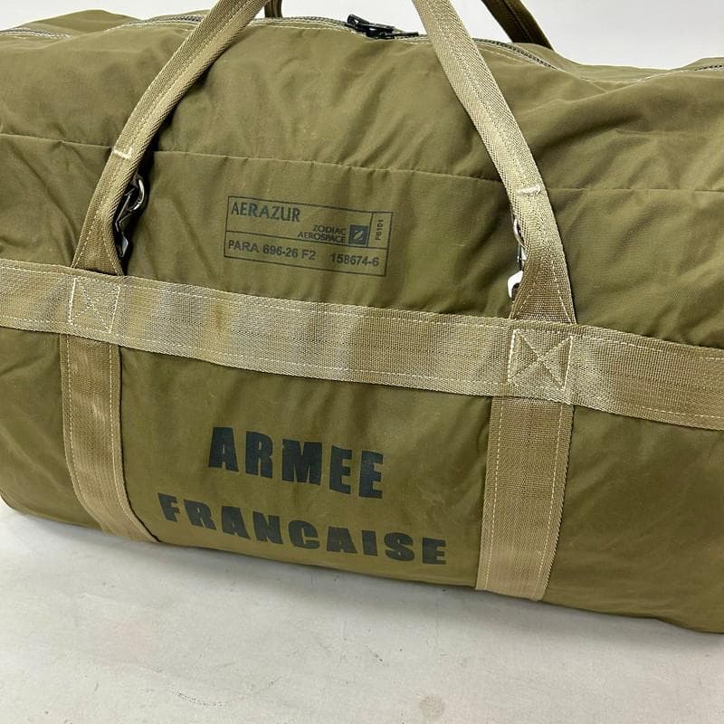 【希少】【新品】フランス軍 AERAZUR パラシュートバッグ 65L 金属