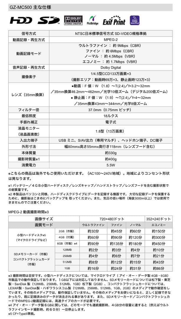 値下げ交渉可能♪人気♪ビデオカメラ【JVCケンウッド 日本ビクター】 HDD