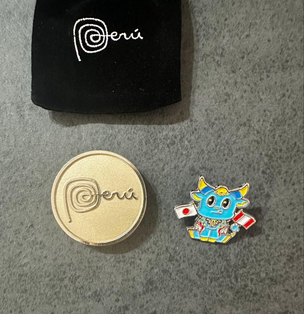 大阪　関西万博　ペルー　ピンバッチ　マグネットピン　ぬいぐるみ　3点セット