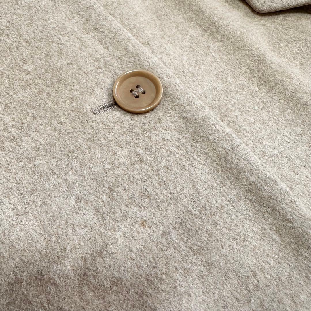 マックスマーラ 銀タグ ロングチェスターコート ベージュ マキシ丈 42