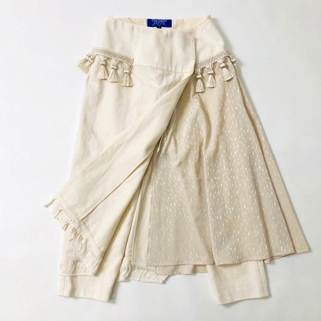 THE Dallas ザダラス フミエタナカ タッセル フリンジ 巻きスカート