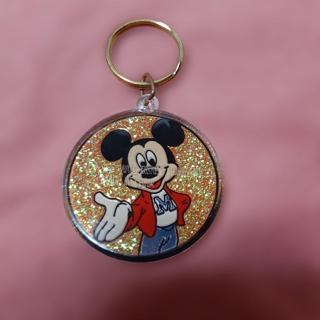 未使用6個ヴィンテージDisney◆ミッキー・ミニー・ドナルドダックキーホルダー