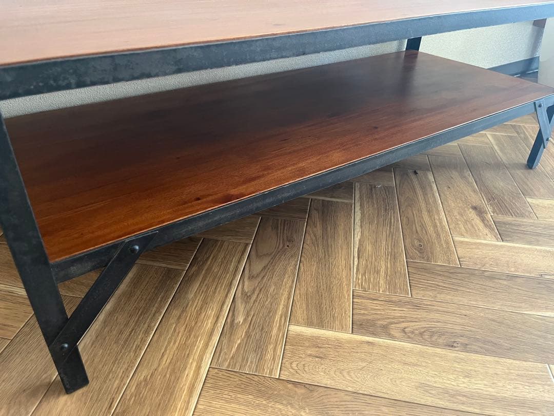 ぽんこ【unico】Lumber-mini TVボード W1000