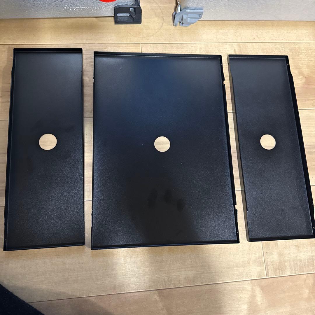 スノーピーク ステンレストレー1ユニット×1ハーフユニット×2 ブラック