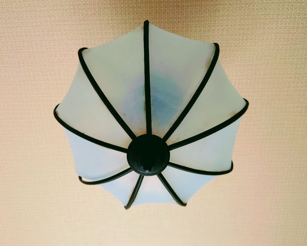 レトロ ガラス 照明 ランプシェード アンティーク 昭和レトロ 電傘