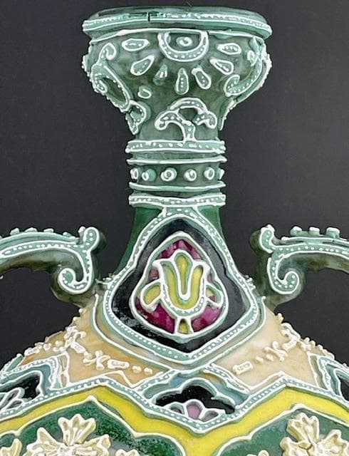 【希少】オールドニッポン 21.0㎝ 盛上げ花瓶 一陳盛り 花器 花瓶