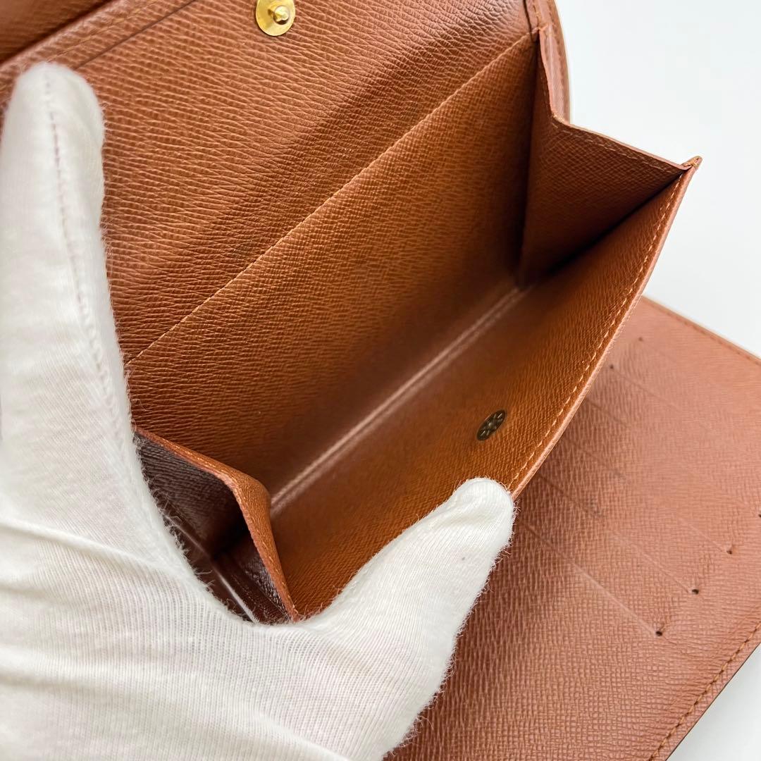 ルイヴィトン モノグラム ポルト トレゾール エテュイ パピエ 三つ折り財布