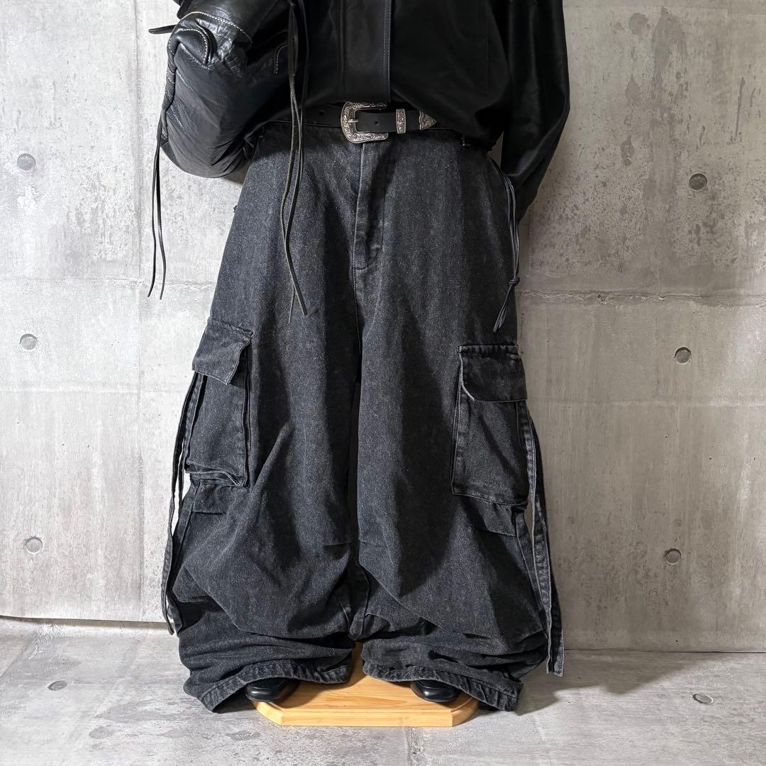 ジャケット・アウター leather jacket buggy parachute pants y2k