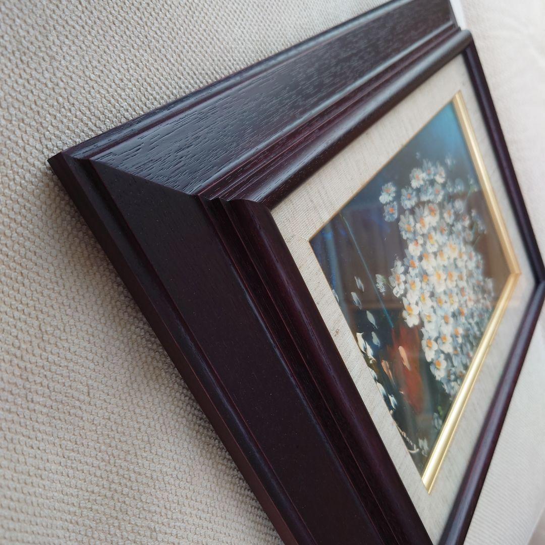 桜木稔　銀ろう梅　油絵