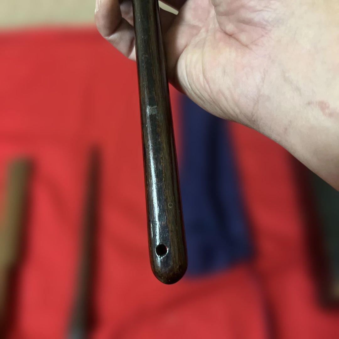 古美術　骨董品　鉄扇木製　時代箱