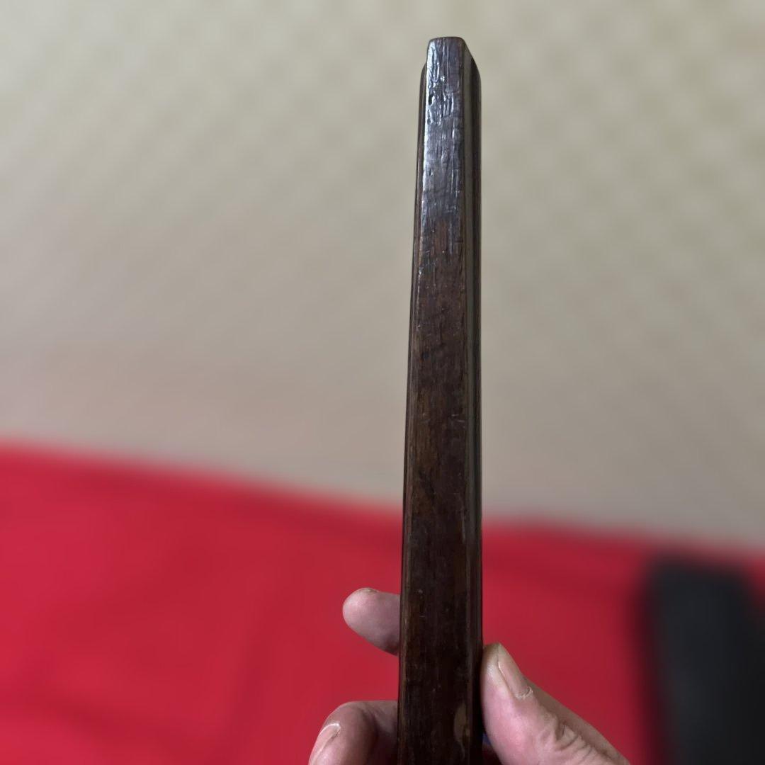 古美術　骨董品　鉄扇木製　時代箱