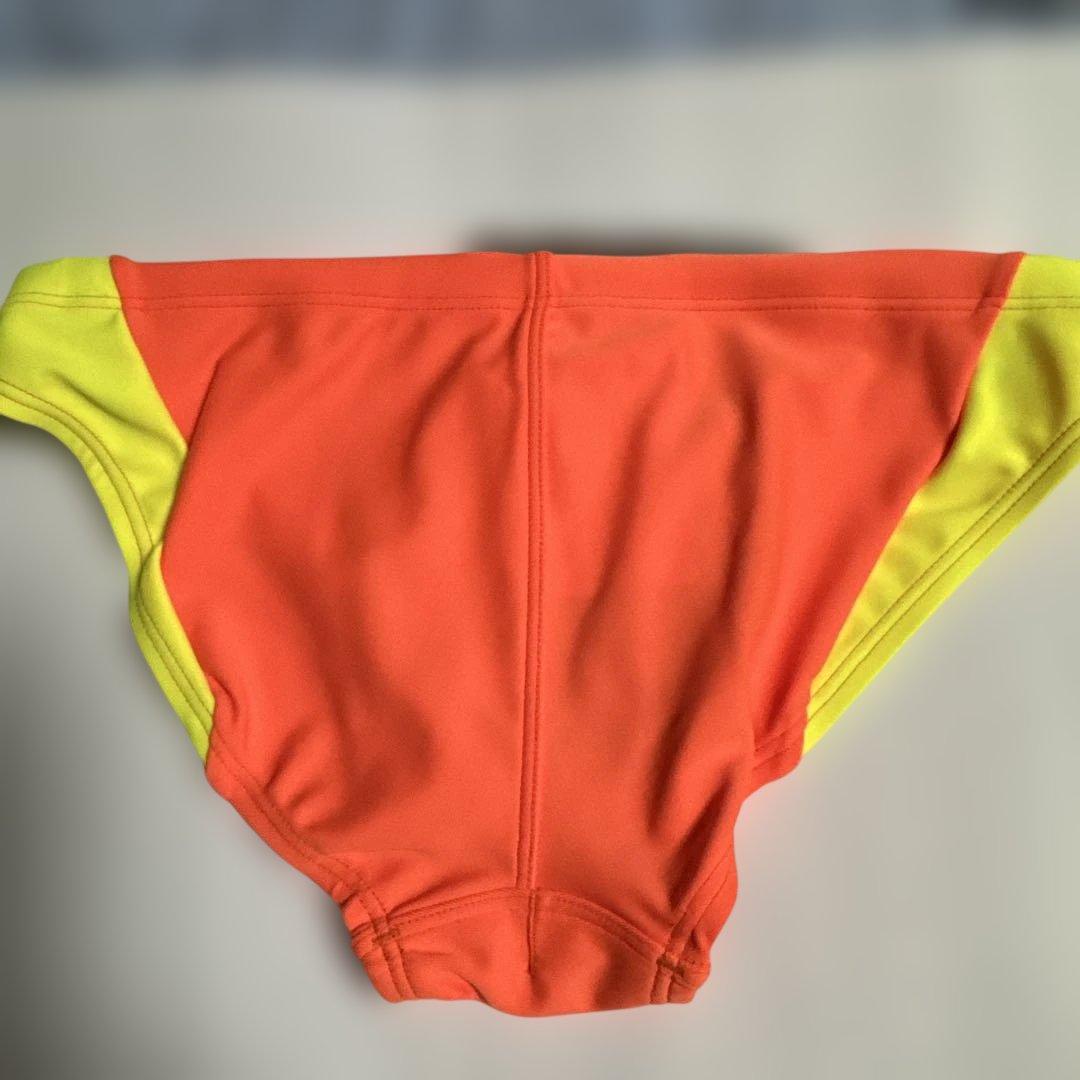 arena 競泳水着 オレンジ/イエロー　競パン　LL(O)