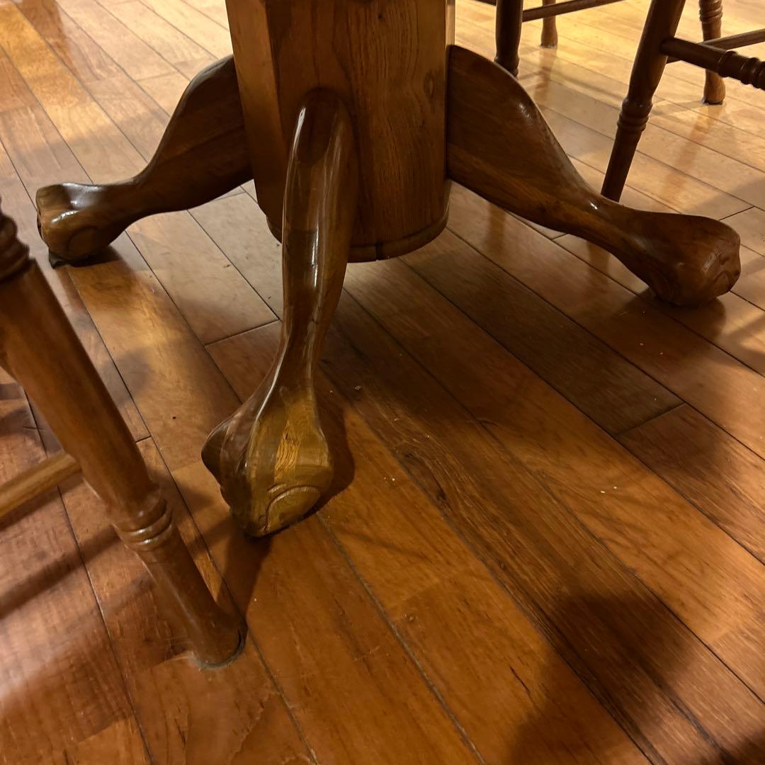 ダイニングテーブルと椅子7脚セット【神奈川引き取り限定】アメリカン・カントリー