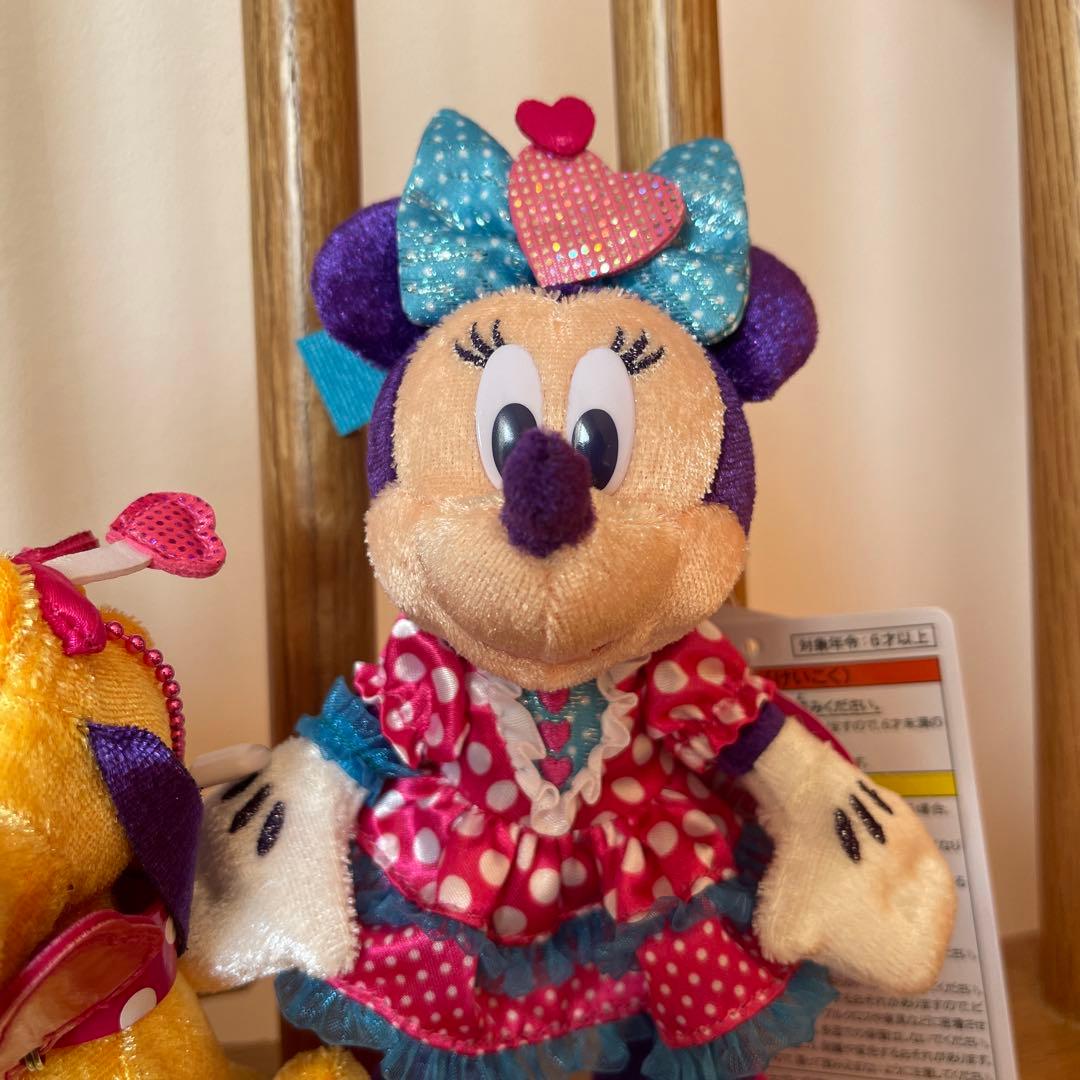 ミニパル ミニーのファンダーランド ぬいぐるみバッジ ミッキー ミニー プルート