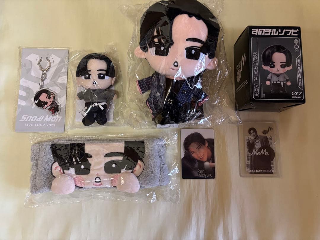 新品未使用★Man★すのチル 目黒蓮★ぬいぐるみ キーホルダー★アクスタ