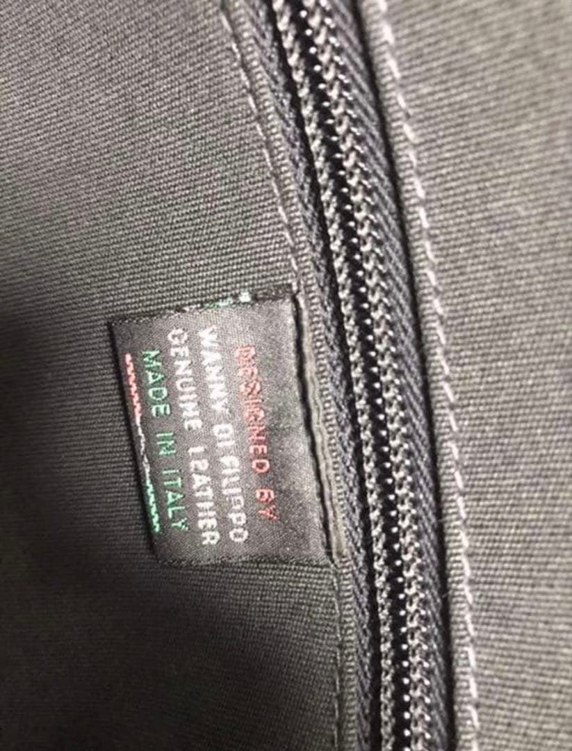 美品　イルビゾンテ　レザー ブリーフトート バッグ ブラック イタリア製