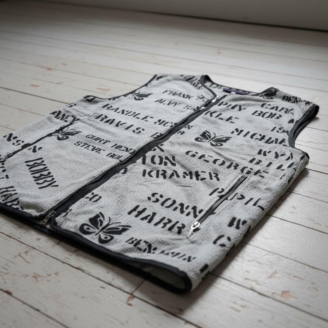 【希少】NEEDLES フリース ベスト Lサイズ　グレー