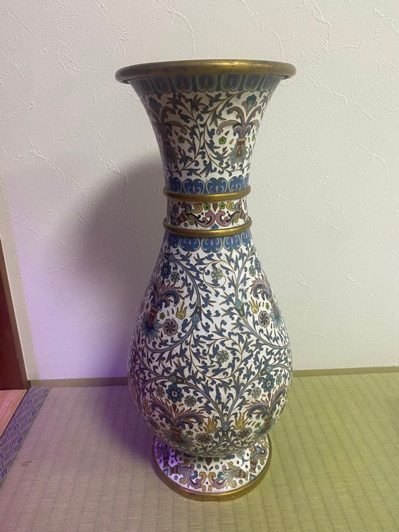 中国　七宝　景泰藍　文革時代　中国骨董品　中国古美術