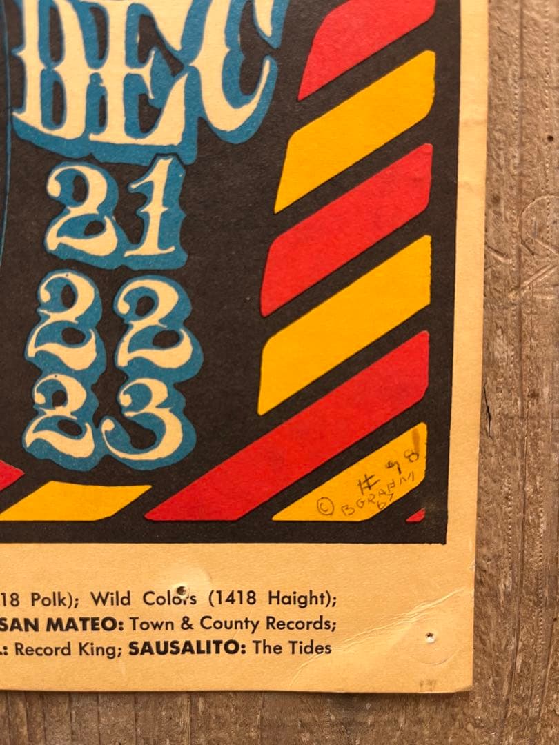 バッファロースプリングフィールド 1967 ビンテージポスター