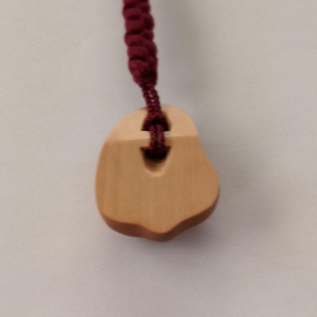 薩摩柘植根付　お福　能面