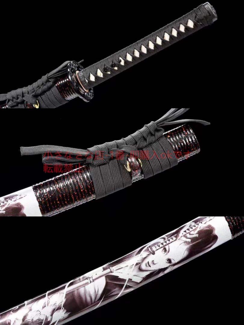 T10焼刃日本上研【暗紅影逸打刀】 古兵器 武具 刀装具 日本刀 模造刀 居合刀