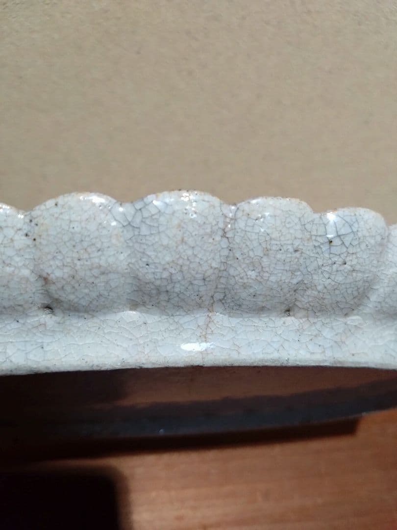 古清水 桔梗紋 輪花 長皿