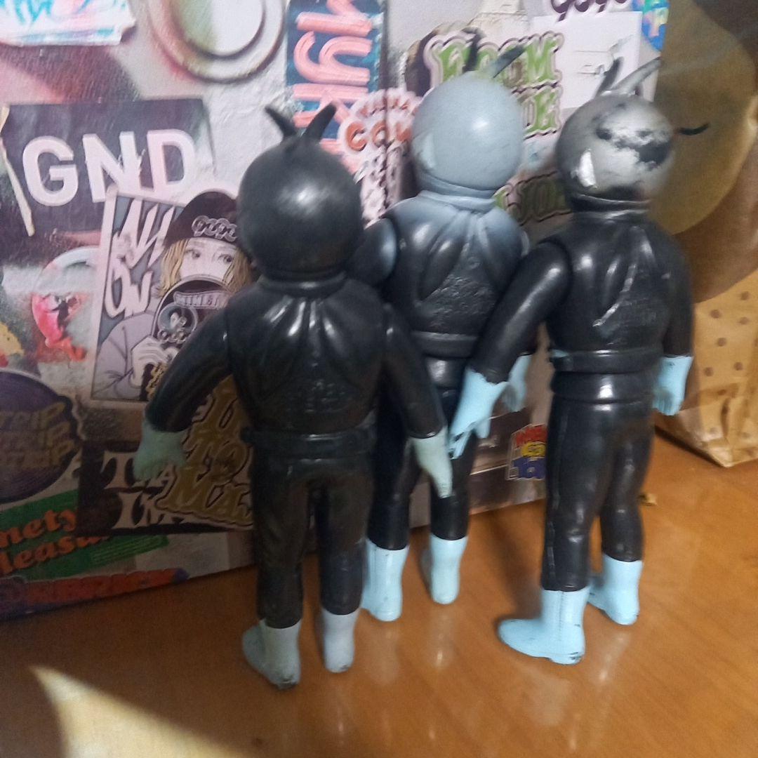 仮面ライダーソフビ当時物 ３体セット✨昭和レトロ✨１９７０年代✨