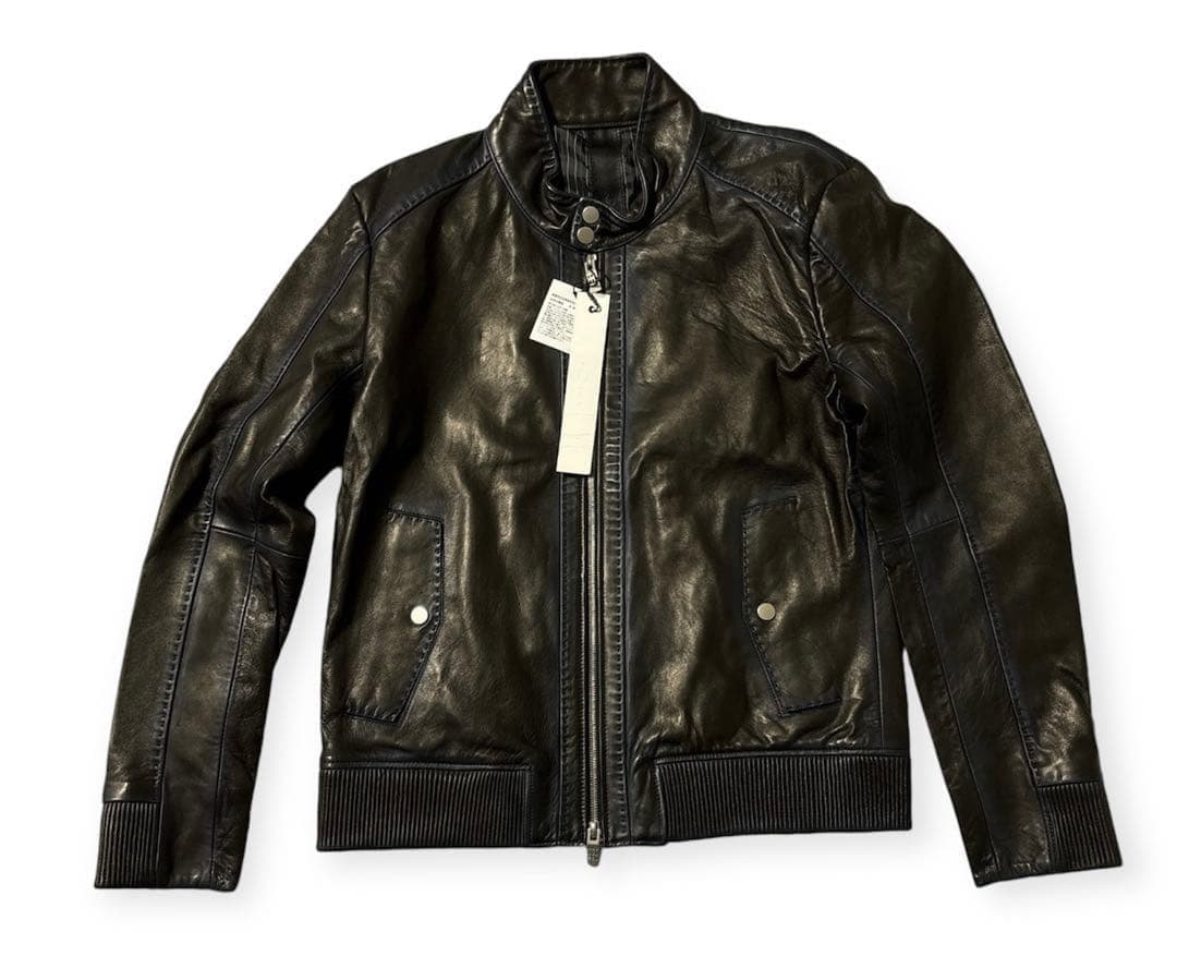 新品　C DIEM シープレザーグラデーションハリントンジャケット　ブルゾン　L