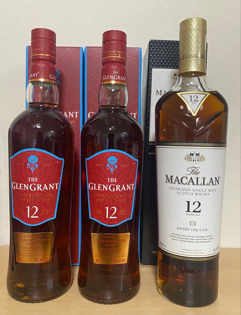 グレングラント12 年オロロソシェリーカスク　マッカラン12年 シェリー