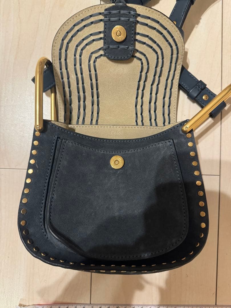 Chloe クロエ　hadson ハドソン スエード ショルダーバッグ