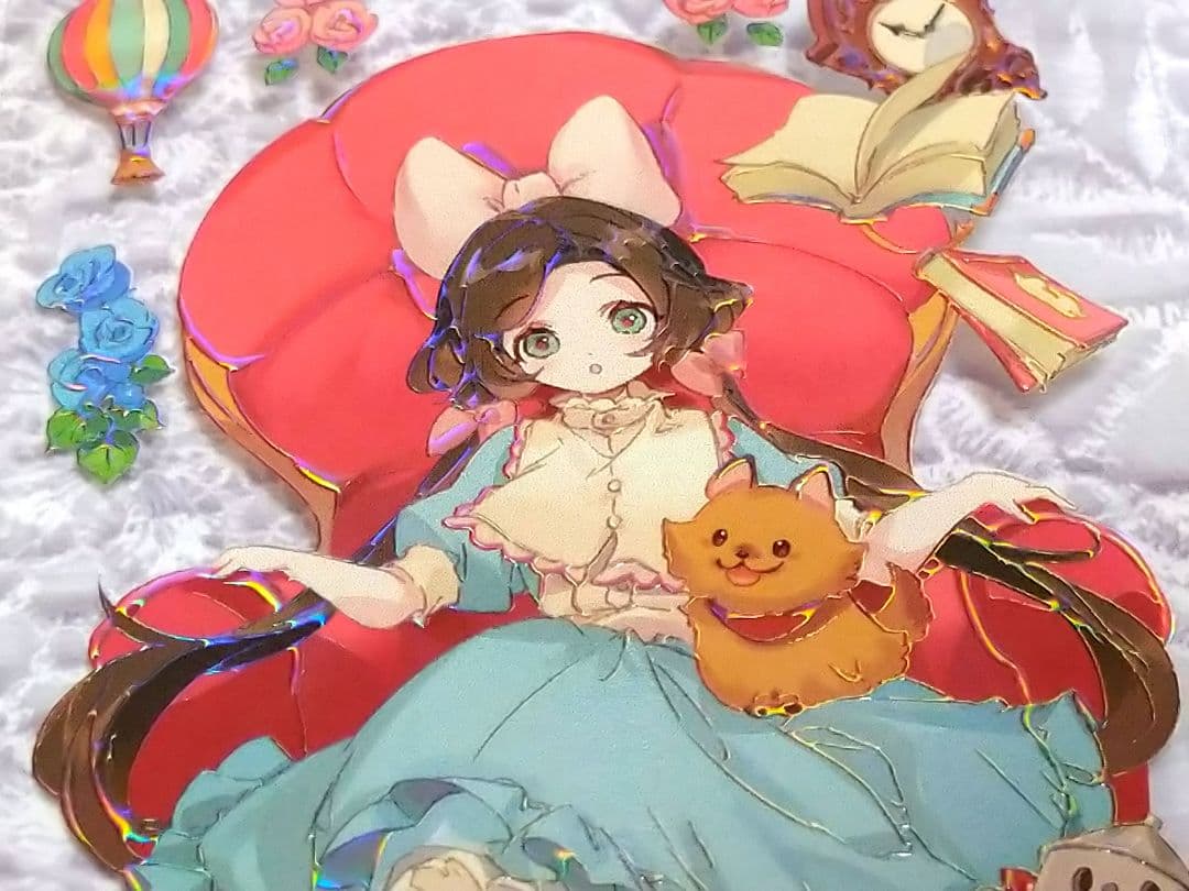 ✩再販✩J360＃枕边童话(虹光)浮光切り売り海外人物マステ女の子