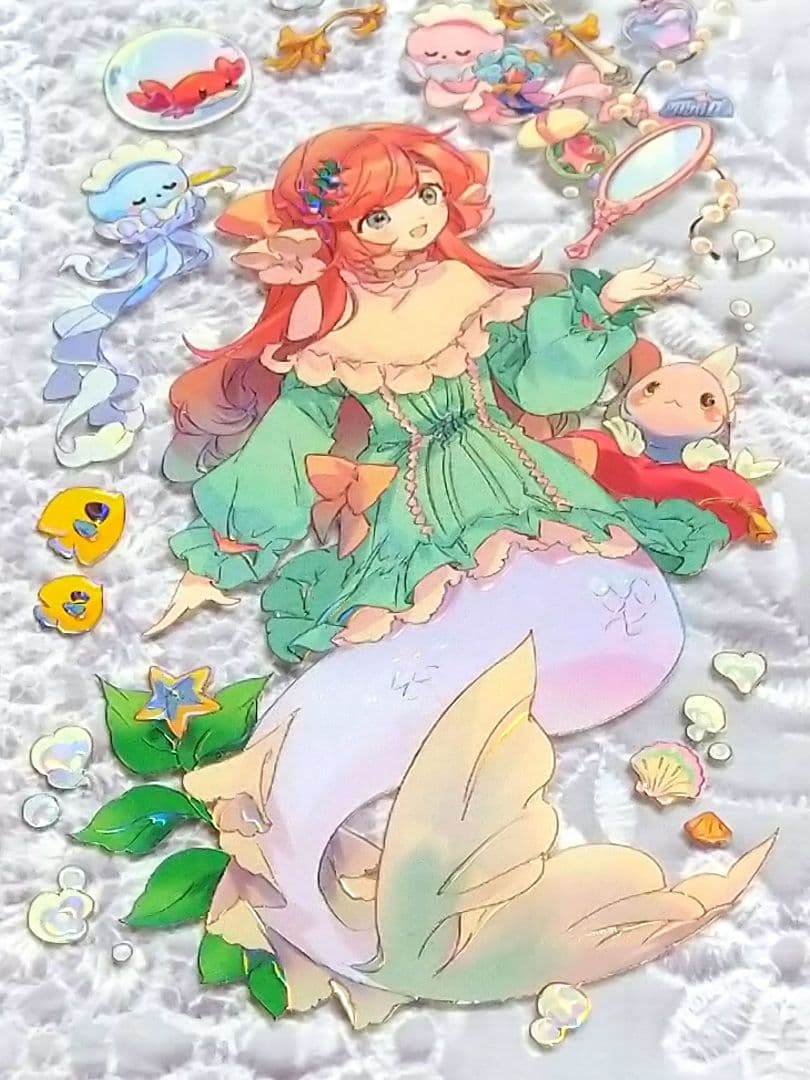 ✩再販✩J360＃枕边童话(虹光)浮光切り売り海外人物マステ女の子