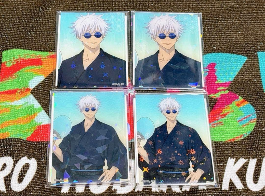 呪術廻戦 五条悟 缶バッジ アクスタ ラバスト アクキー セット