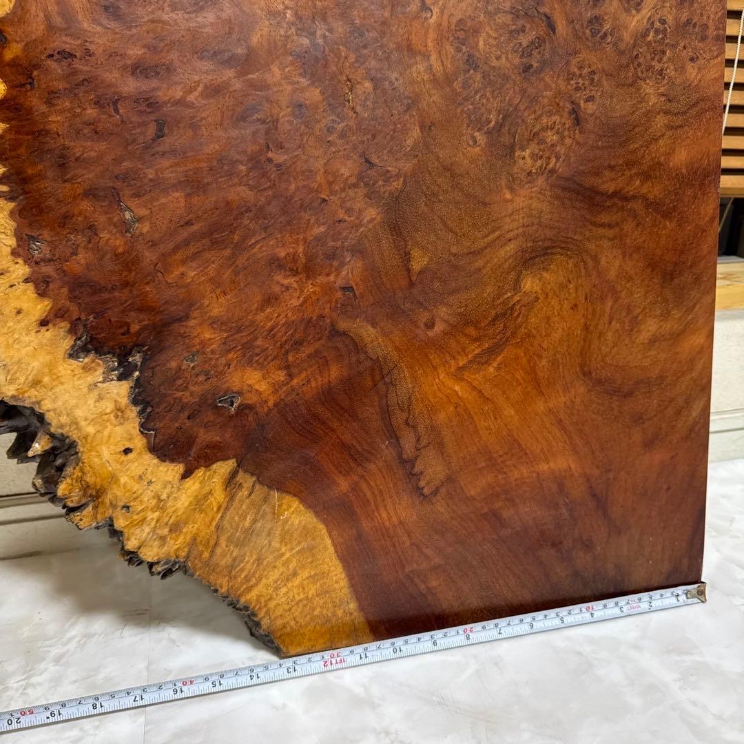 花梨　瘤杢　一枚木　天然木　天板　テーブルトップ　890×240~570