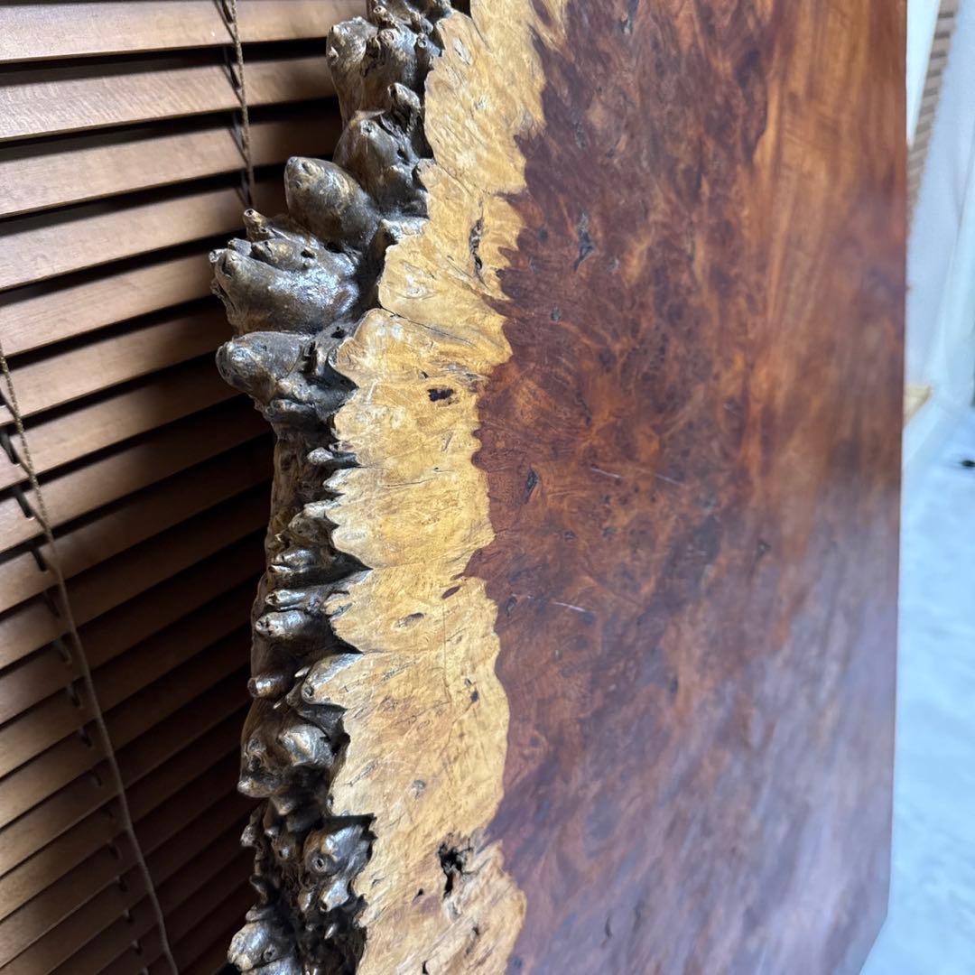 花梨　瘤杢　一枚木　天然木　天板　テーブルトップ　890×240~570