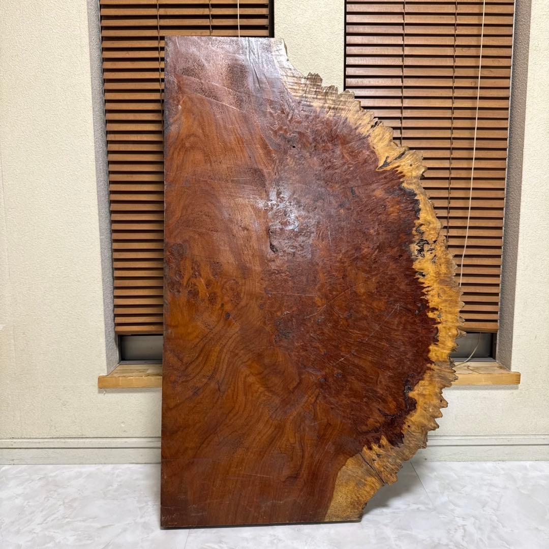 花梨　瘤杢　一枚木　天然木　天板　テーブルトップ　890×240~570