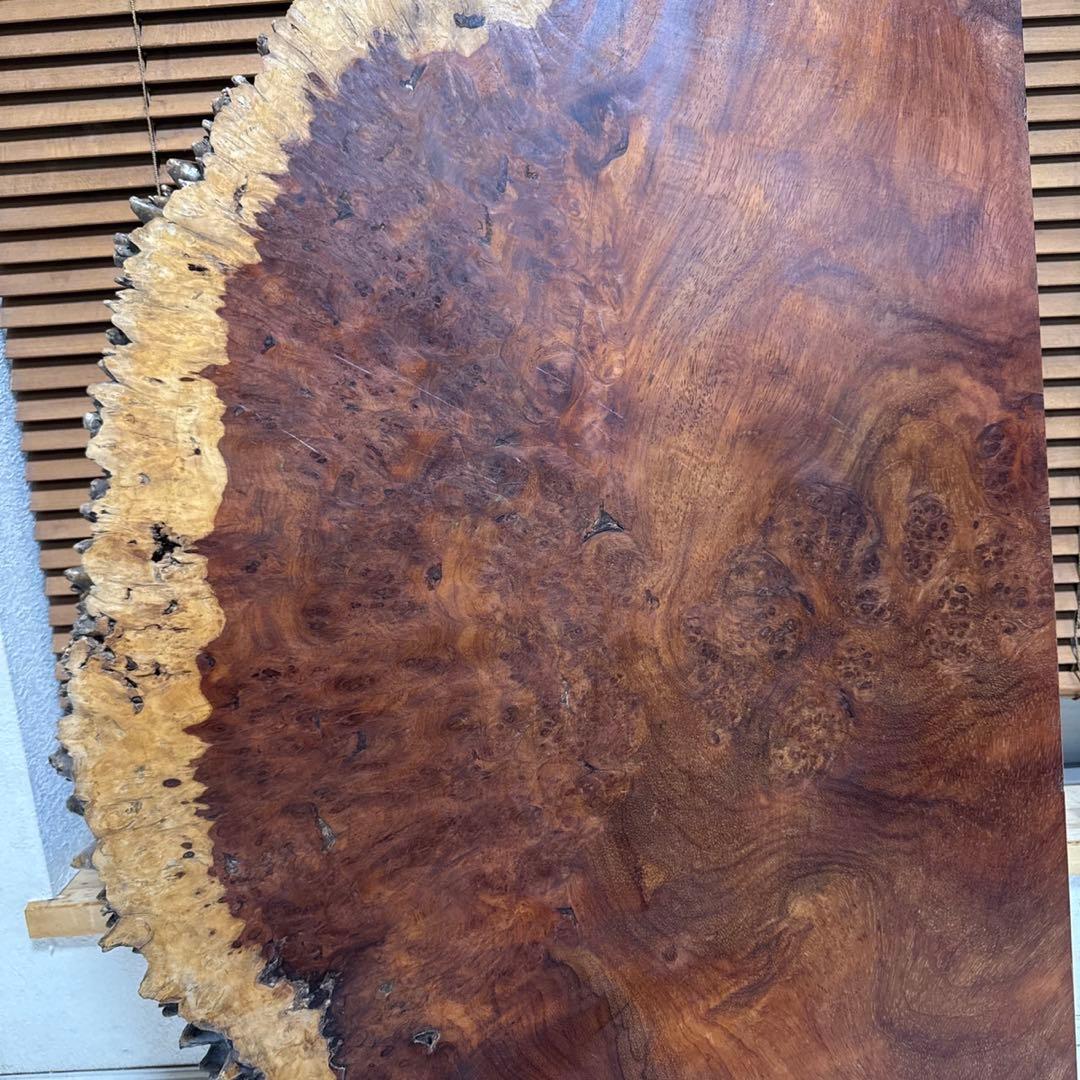 花梨　瘤杢　一枚木　天然木　天板　テーブルトップ　890×240~570