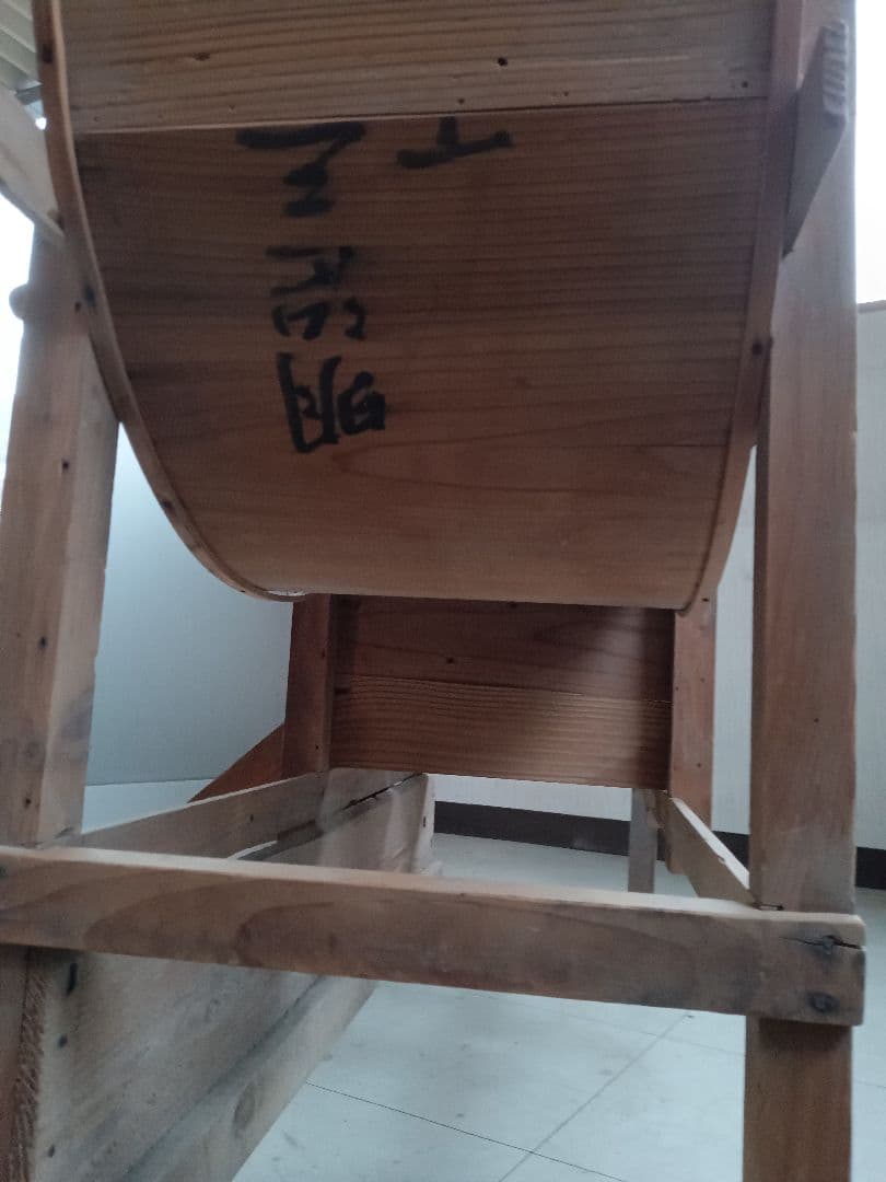 【引取専用】　籾摺機　手回しハンドル式　唐箕　農機具　明治時代　レトロ　古民家