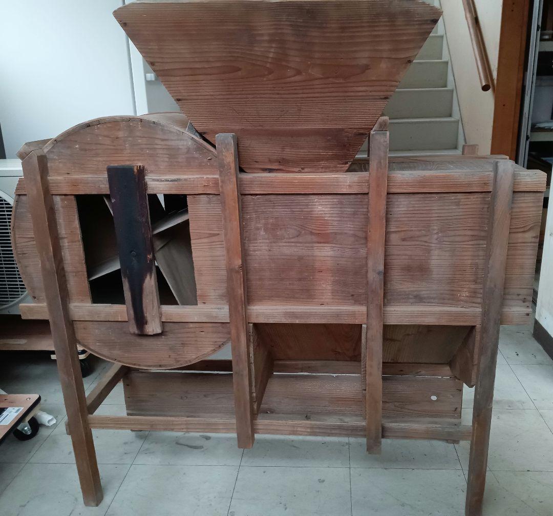 【引取専用】　籾摺機　手回しハンドル式　唐箕　農機具　明治時代　レトロ　古民家