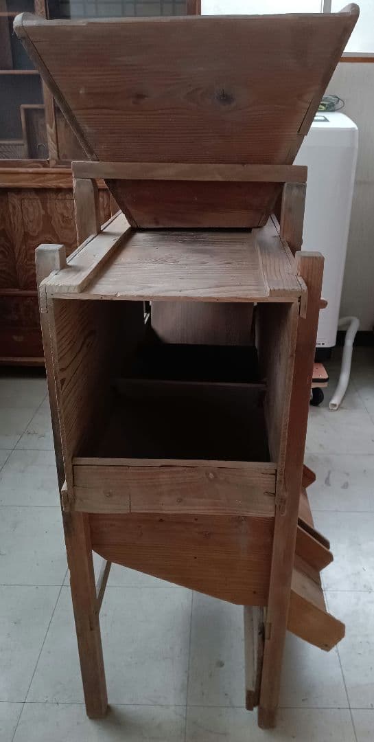 【引取専用】　籾摺機　手回しハンドル式　唐箕　農機具　明治時代　レトロ　古民家