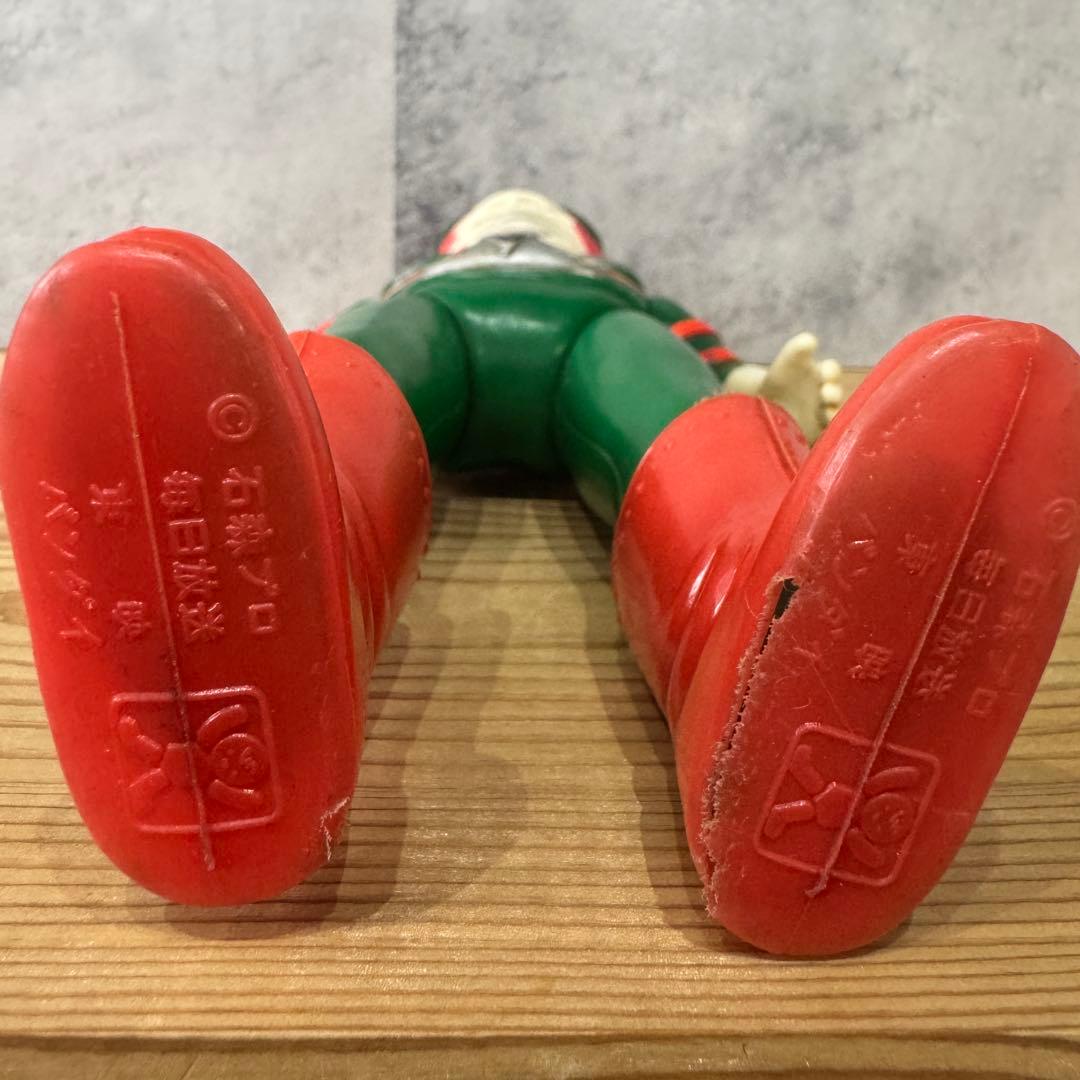 旧バンダイ ソフビ 1973年 仮面ライダーV3 放映当時物◇ベルト・ブーツ有り