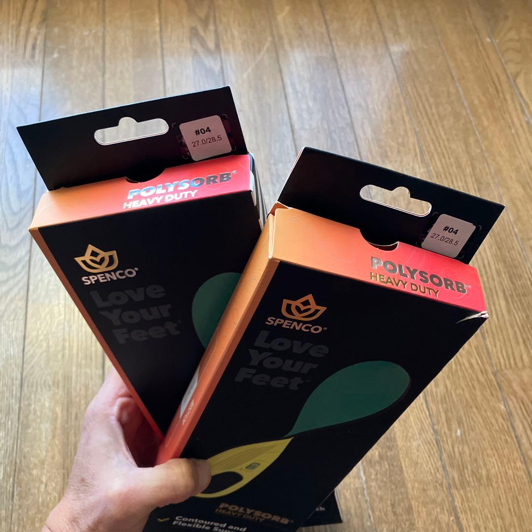 【新品・未使用】スペンコ　インソール ♯ 4 (27.0-28.5cm)✖️2