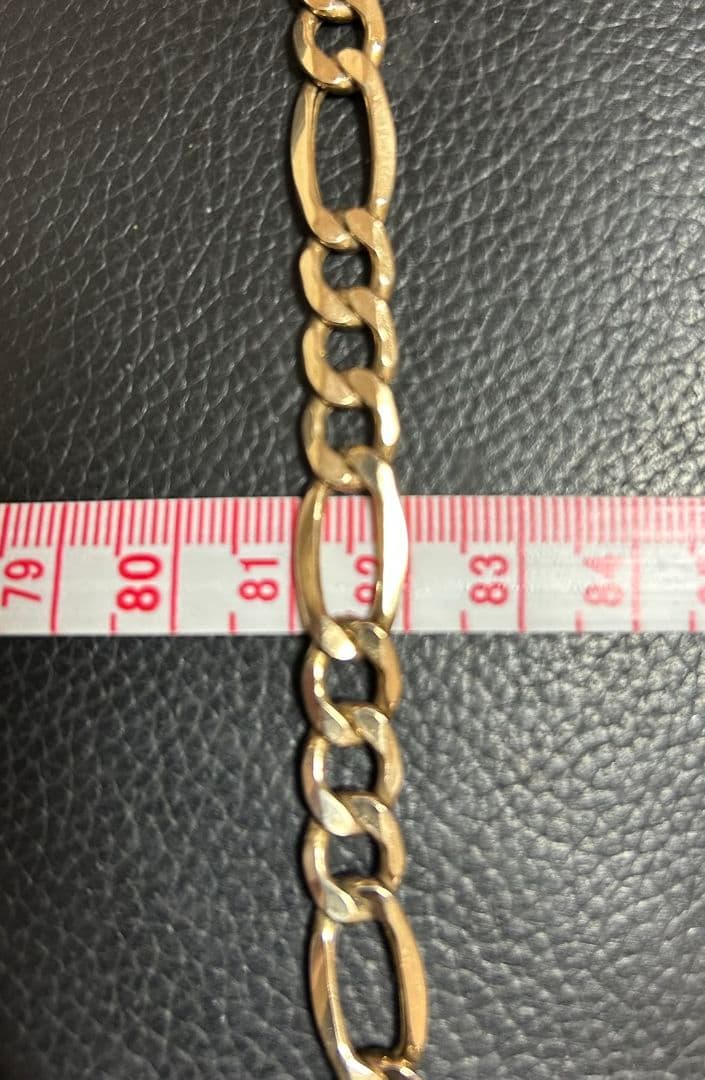 10K ブレスレット　アバランチ　幅10㎜　23㎝　激レア　極太　金　ゴールド